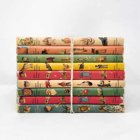 Best in Children's Books Set of 8, 1959, Colorful Vintage Decorative Books
