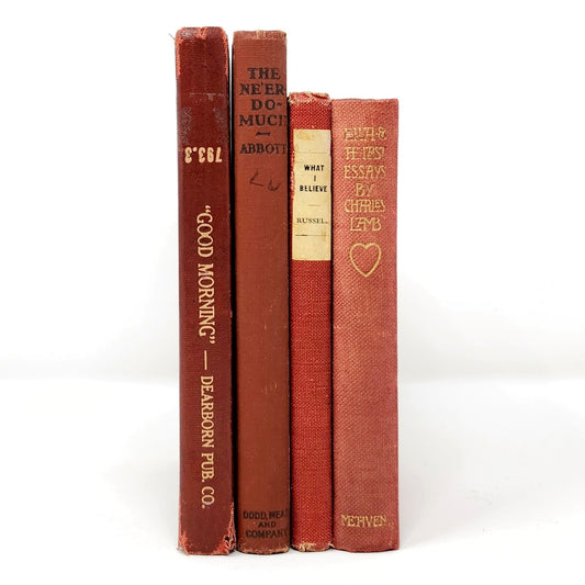 Antique Red Book Set of 4 — Ford, Russell, Lamb & Abbott, 1902–1926