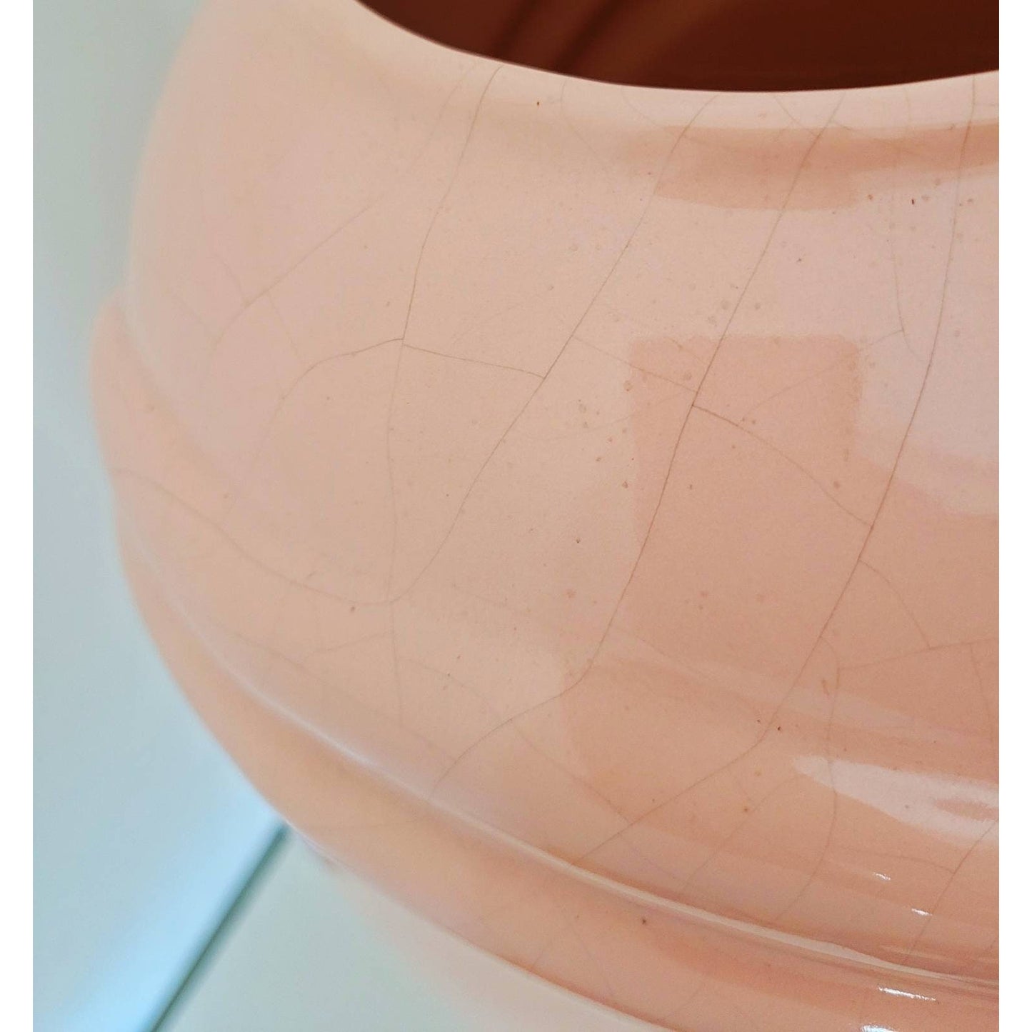 Extra Large 20-Inch 1980s Pink Haeger Floor Vase | MCM | Mod | Hollywood | Revival | Art Deco