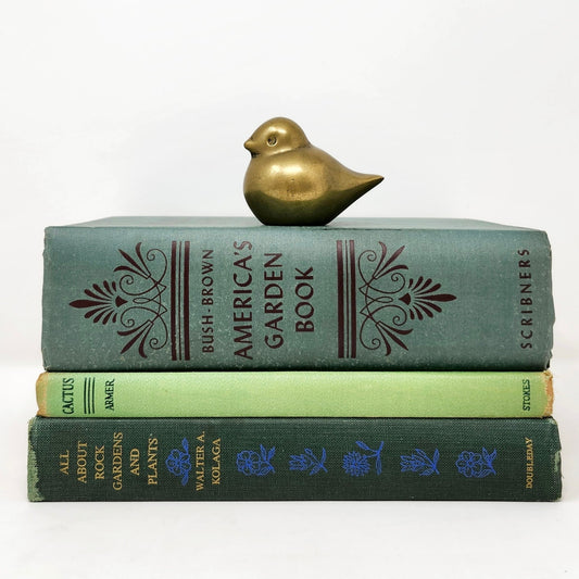 Vintage Green Gardening Book Set of 3 — Armer, Bush-Brown & Kolaga
