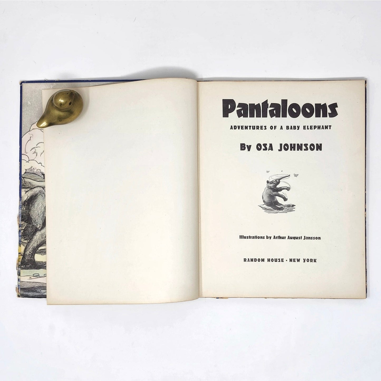 Pantaloons — Osa Johnson, Illus. A.A. Jansson, 1941 Vintage HC