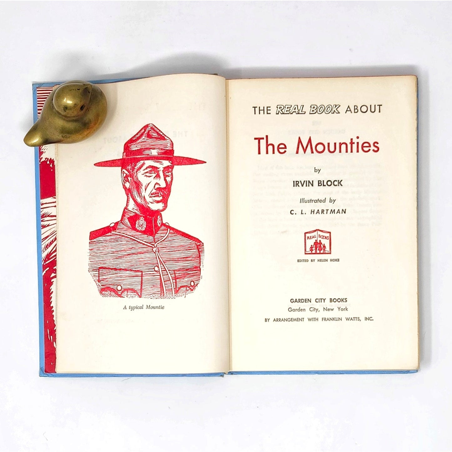 Real Book About The Mounties — Irvin Block, 1952 Vintage HC