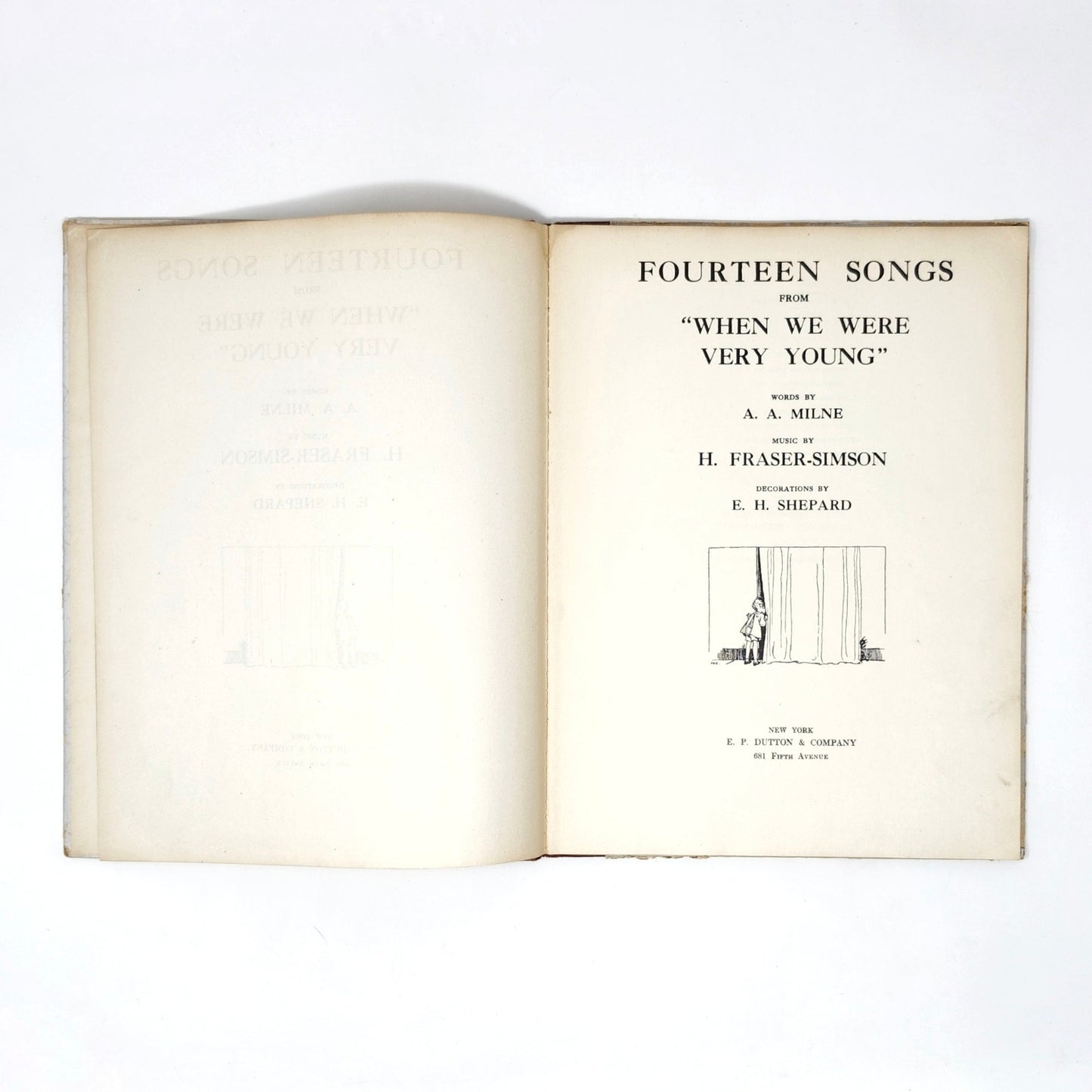 Fourteen Songs from When We Were Very Young — Milne, 1927 Antique