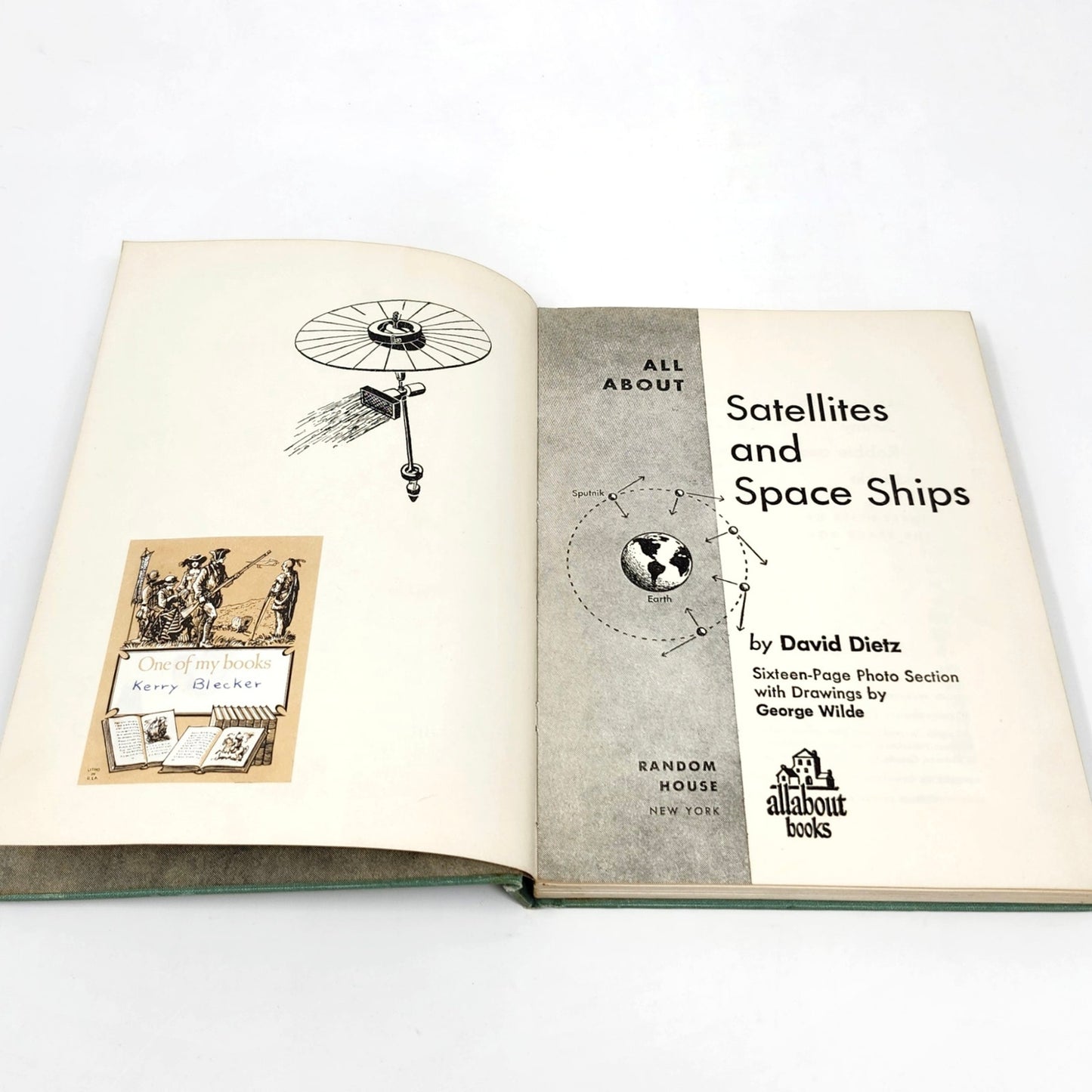 All About Satellites and Space Ships, David Dietz, 1958 Educational Hardcover