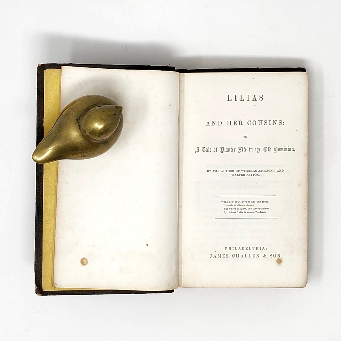 Lilias and Her Cousins — Anonymous, 1860 Antique Hardcover