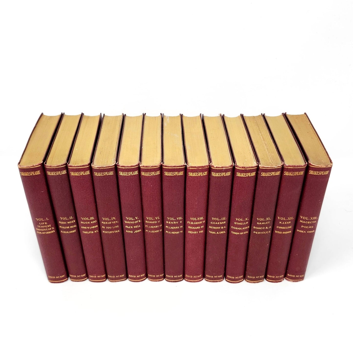 Handy Stratford Complete Shakespeare — Complete 13-Vol Antique Set