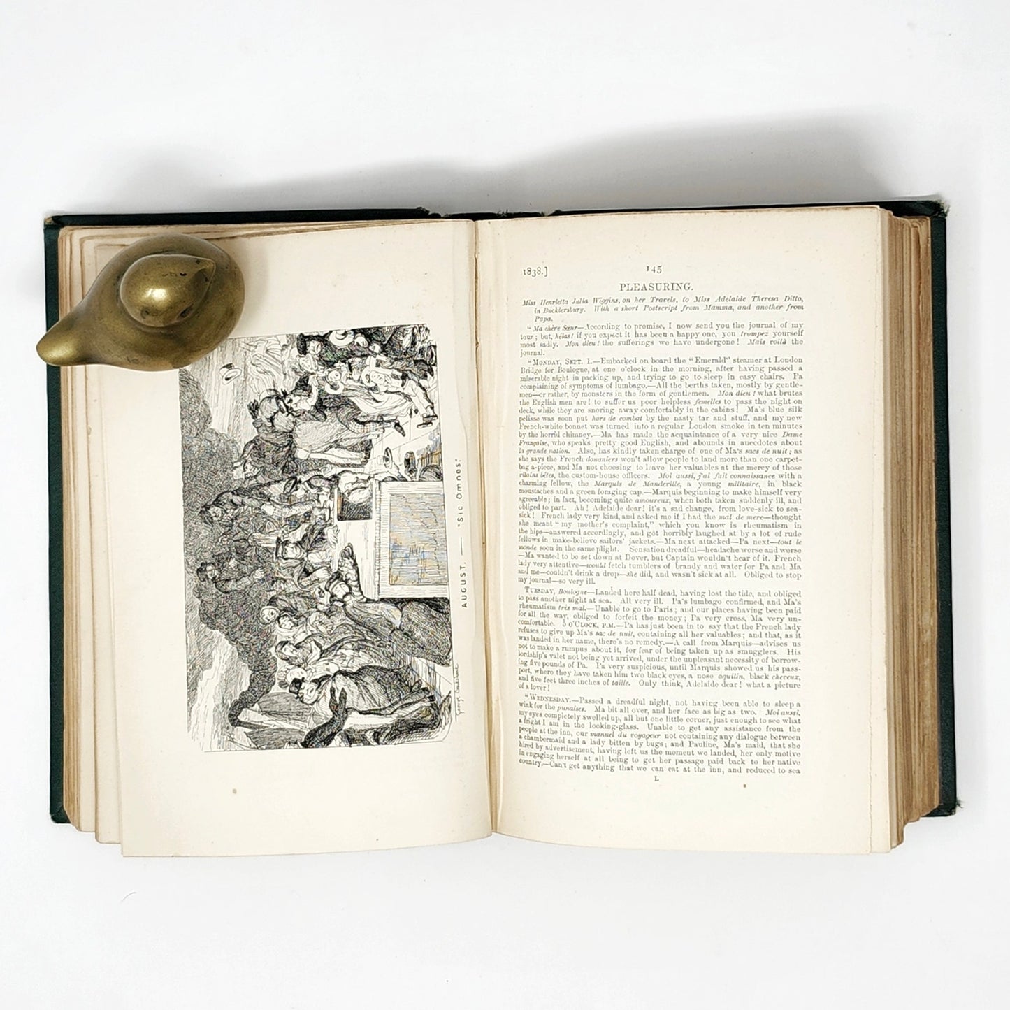 The Comic Almanack, 1st Series — Cruikshank, 1887 Antique HC