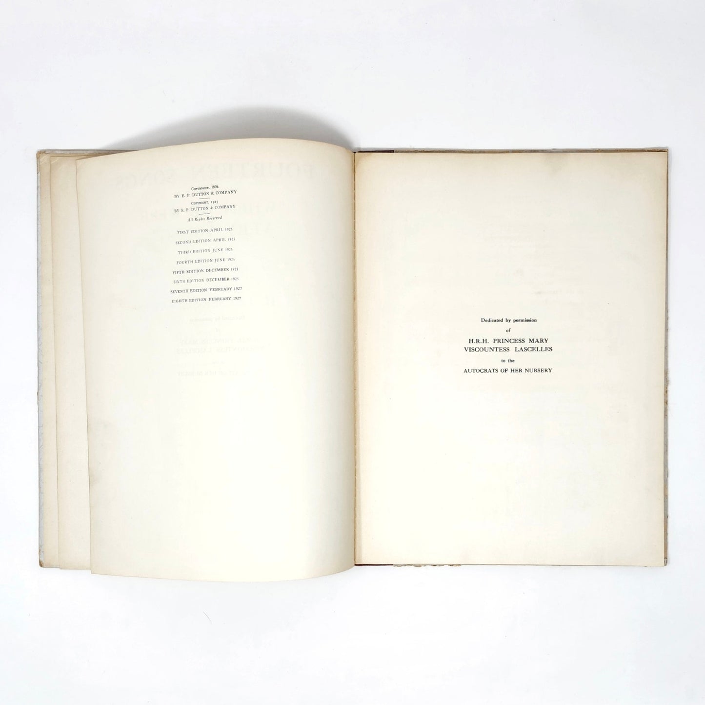 Fourteen Songs from When We Were Very Young — Milne, 1927 Antique
