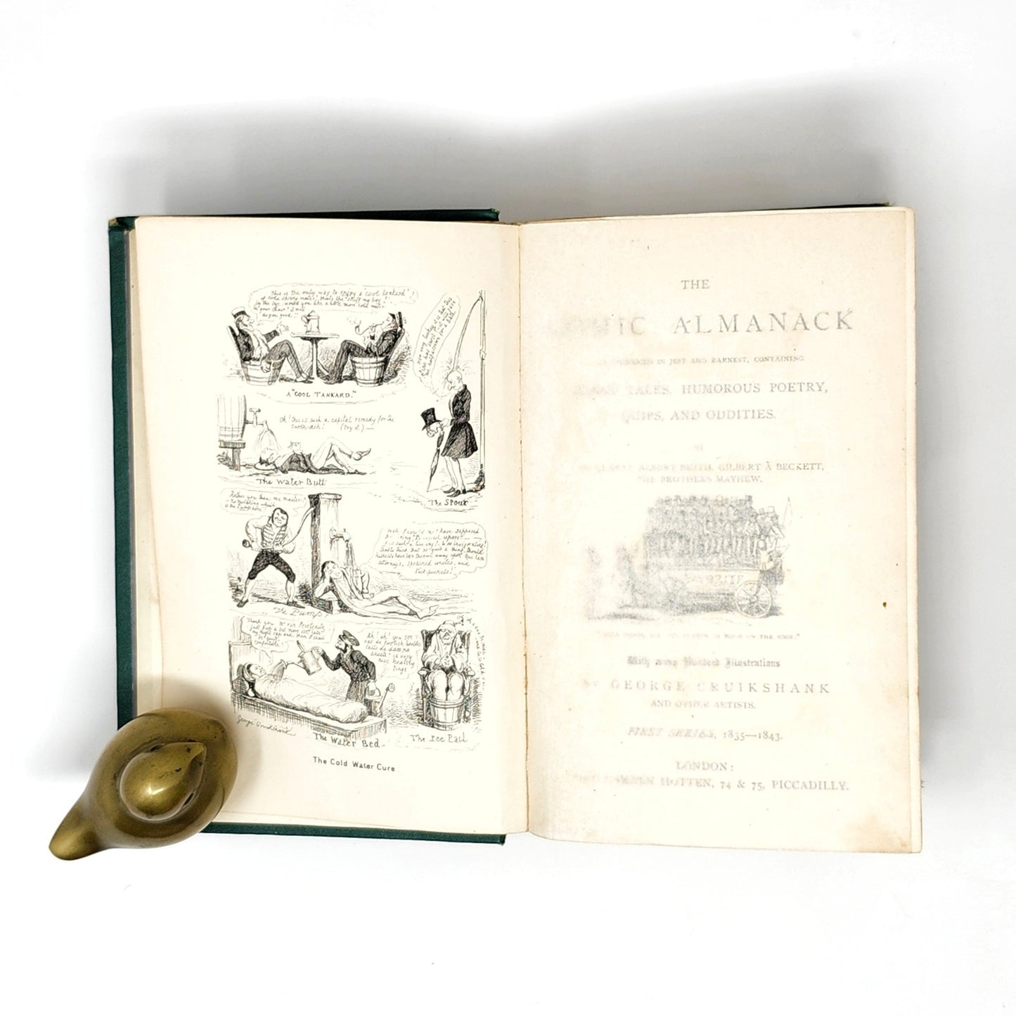 The Comic Almanack, 1st Series — Cruikshank, 1887 Antique HC