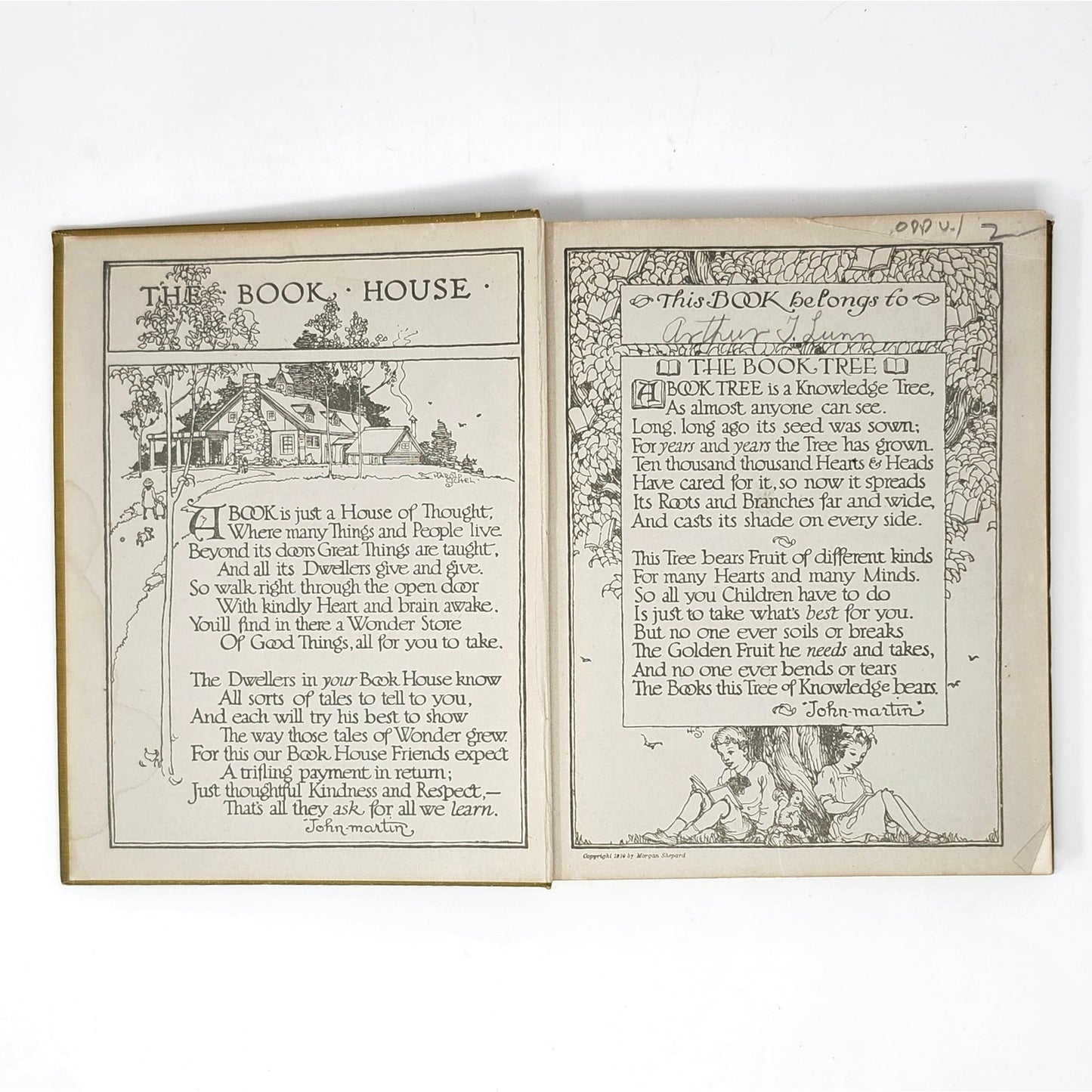 Boys and Girls Bookshelf — 5 Antique Volumes, 1912–1915, Univ. Society