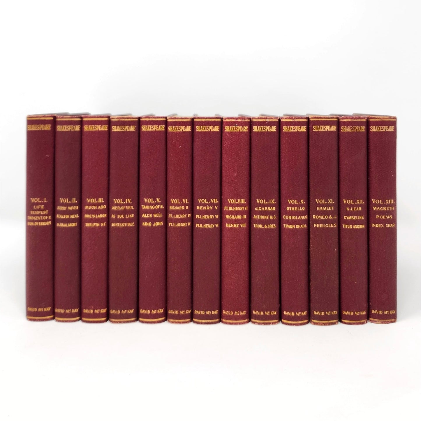 Handy Stratford Complete Shakespeare — Complete 13-Vol Antique Set