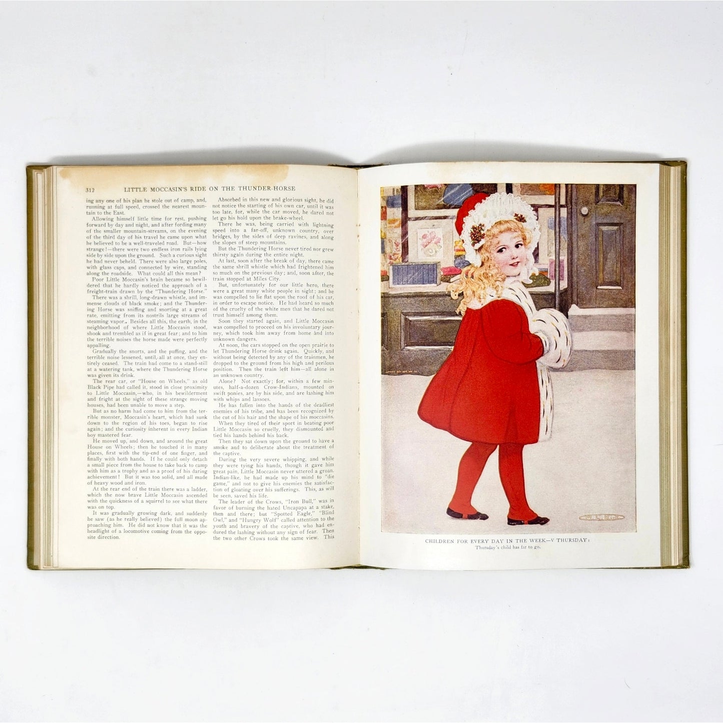 Boys and Girls Bookshelf — 5 Antique Volumes, 1912–1915, Univ. Society