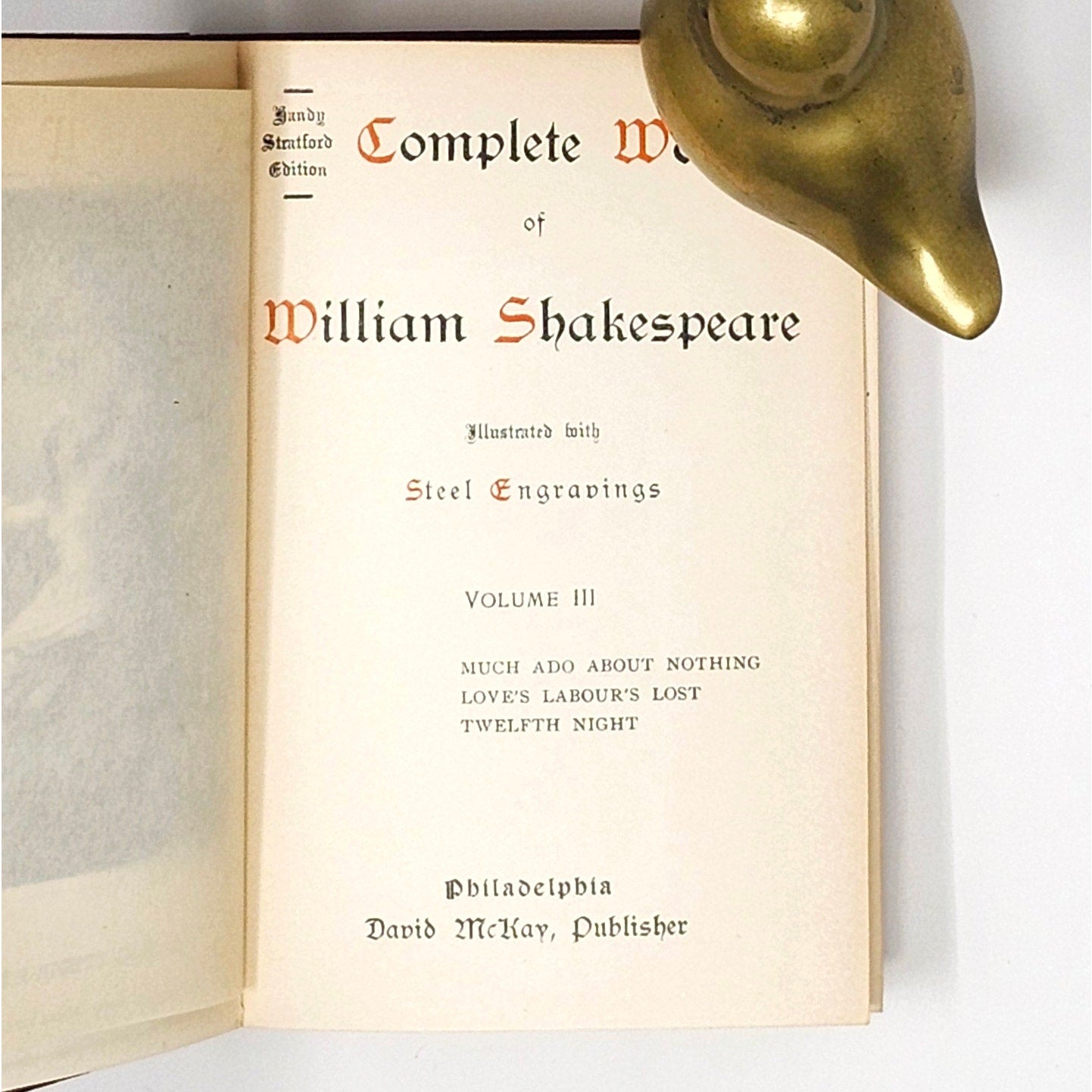 Handy Stratford Complete Shakespeare — Complete 13-Vol Antique Set