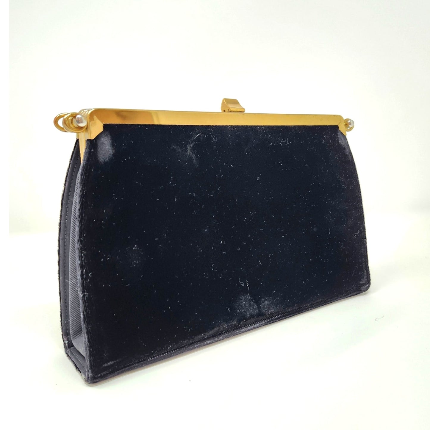 Lowy & Mund Convertible Evening Bag — Velvet & Grosgrain, 1940s–60s