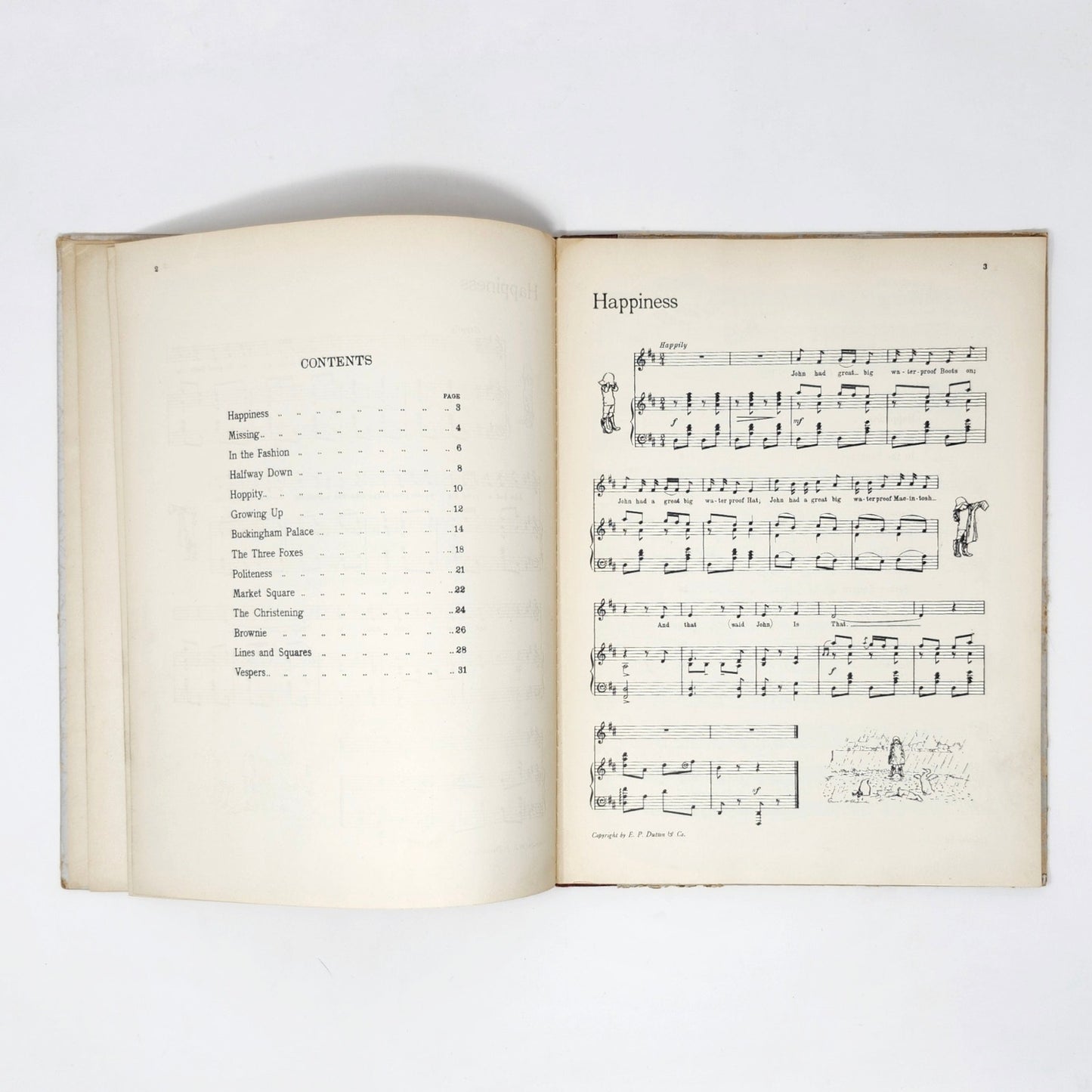 Fourteen Songs from When We Were Very Young — Milne, 1927 Antique