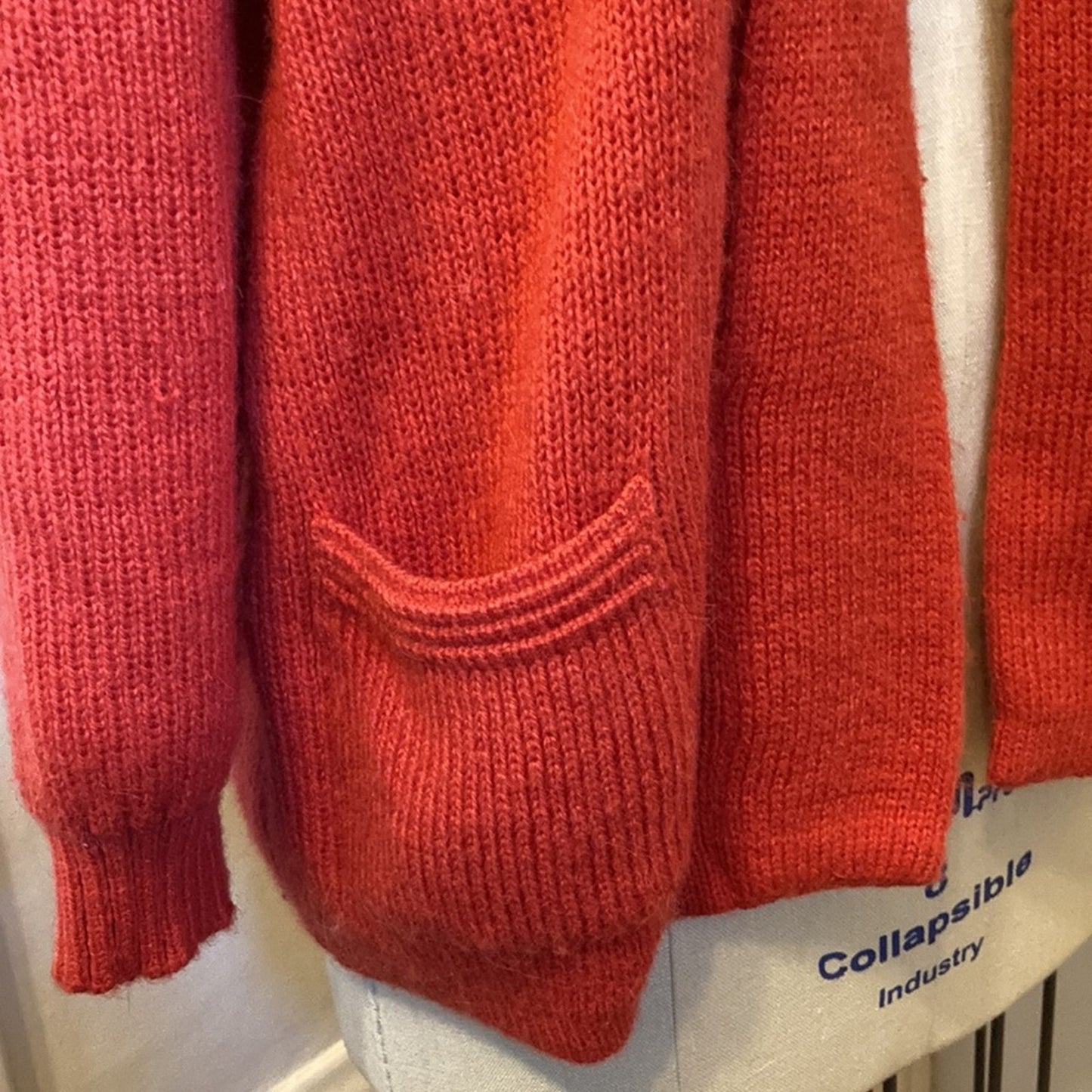 Peruvian Alpaca Open Shawl Neck Cardigan Sz M