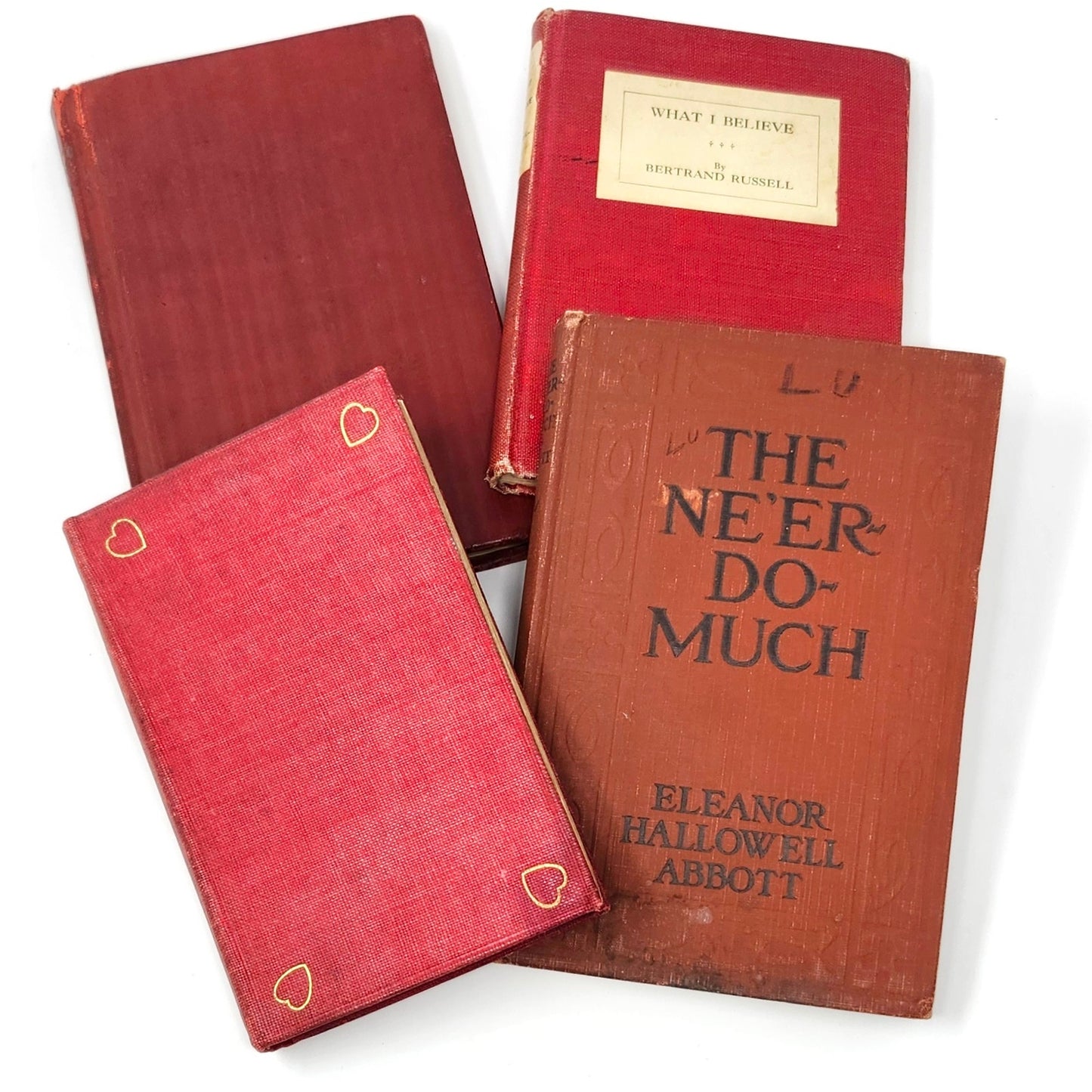 Antique Red Book Set of 4 — Ford, Russell, Lamb & Abbott, 1902–1926
