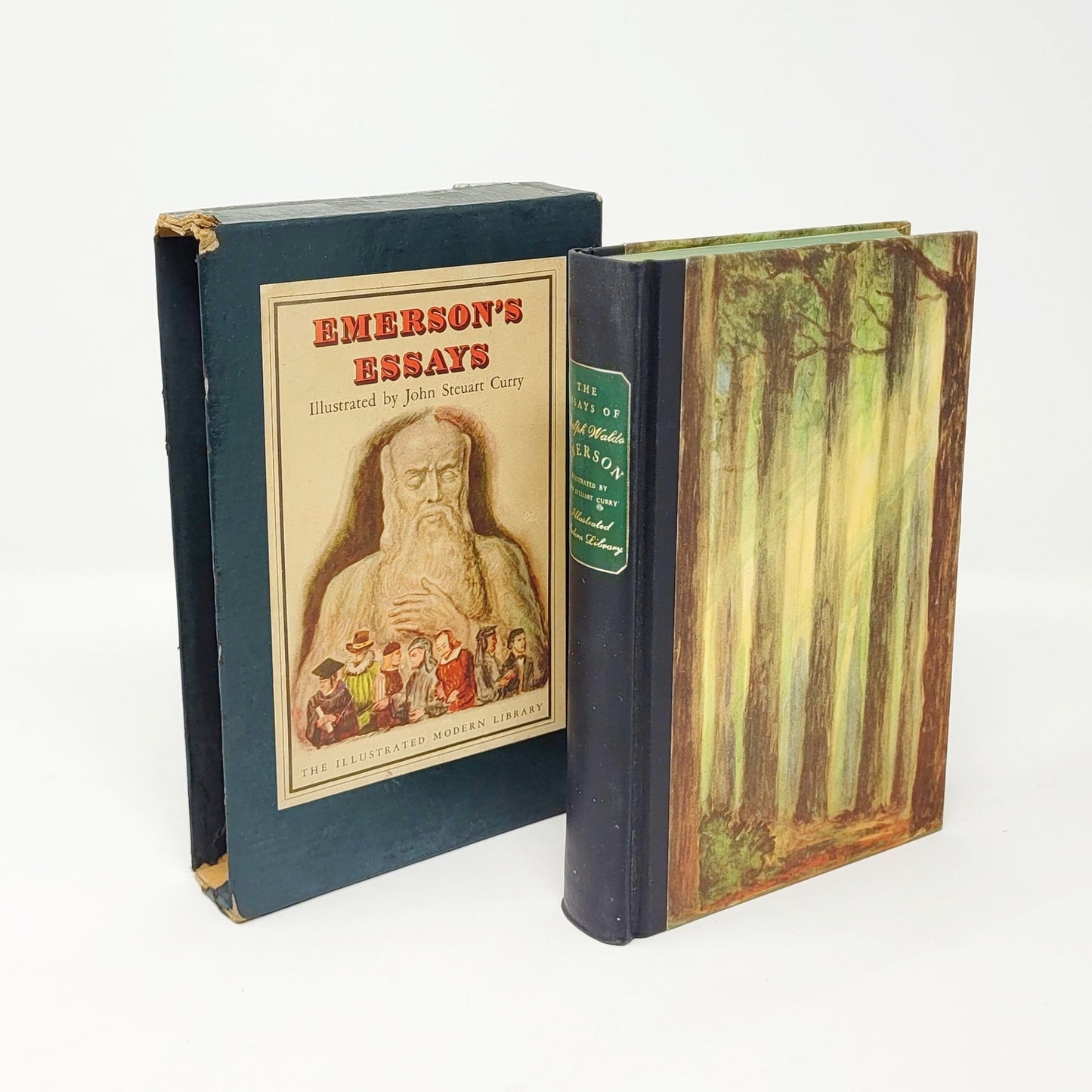Emerson's Essays — John Steuart Curry Illus., Modern Library 1944