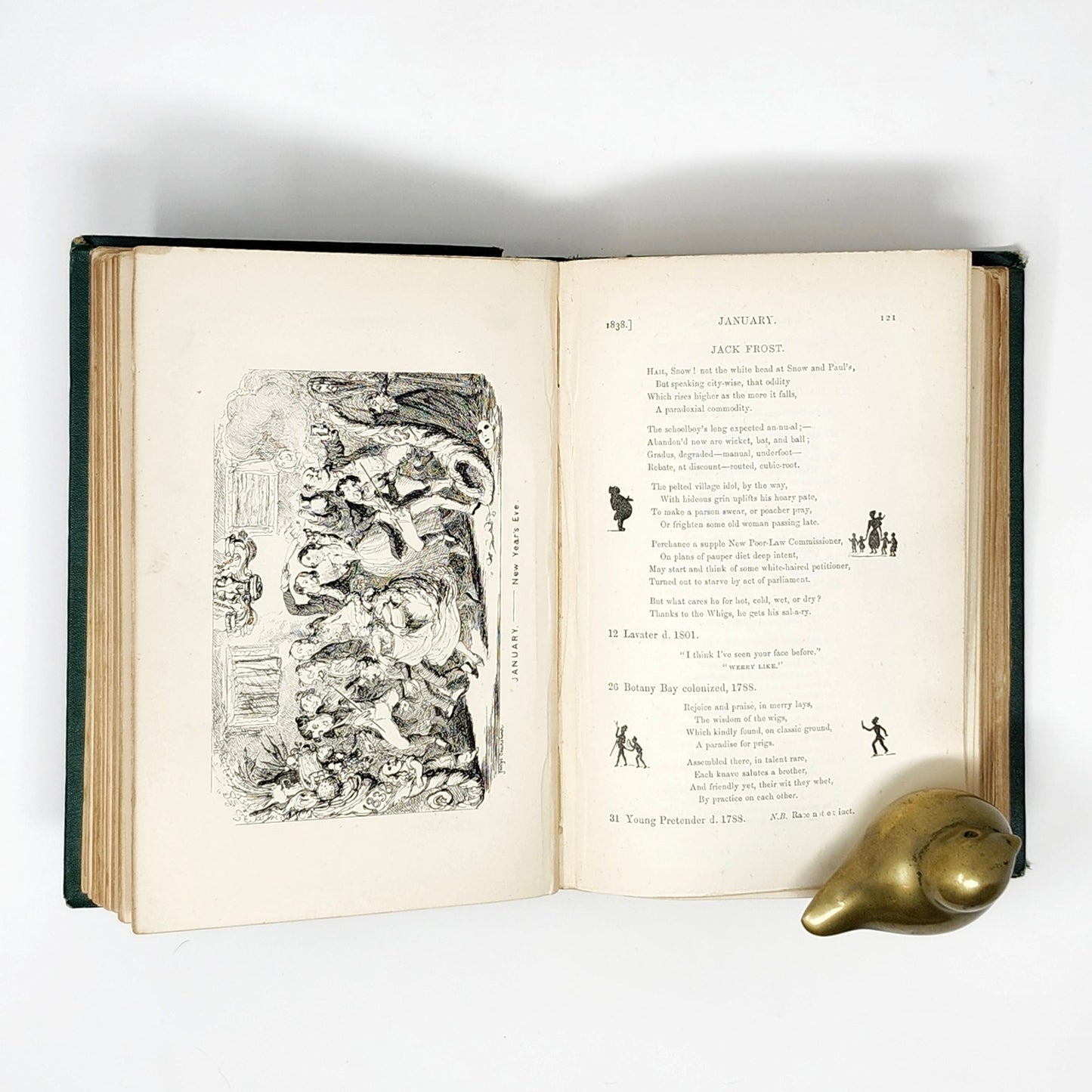 The Comic Almanack, 1st Series — Cruikshank, 1887 Antique HC