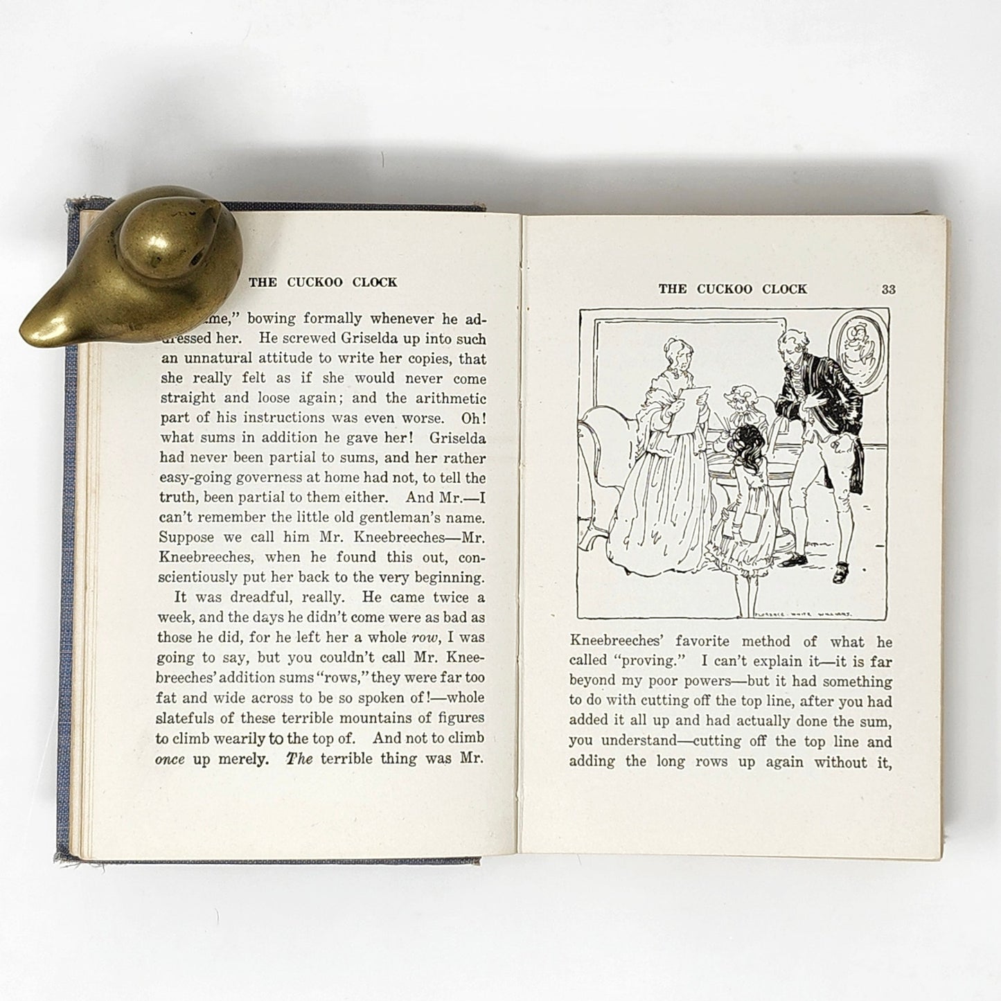 The Cuckoo Clock — Mrs. Molesworth, Saalfield, 1927 Antique HC