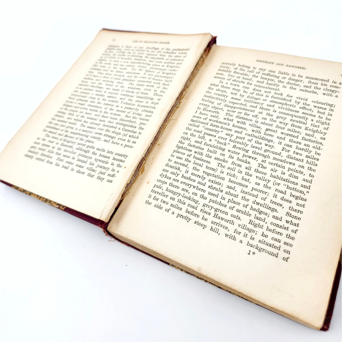 The Life of Charlotte Brontë — Gaskell, 2-Vol, 1890 Antique