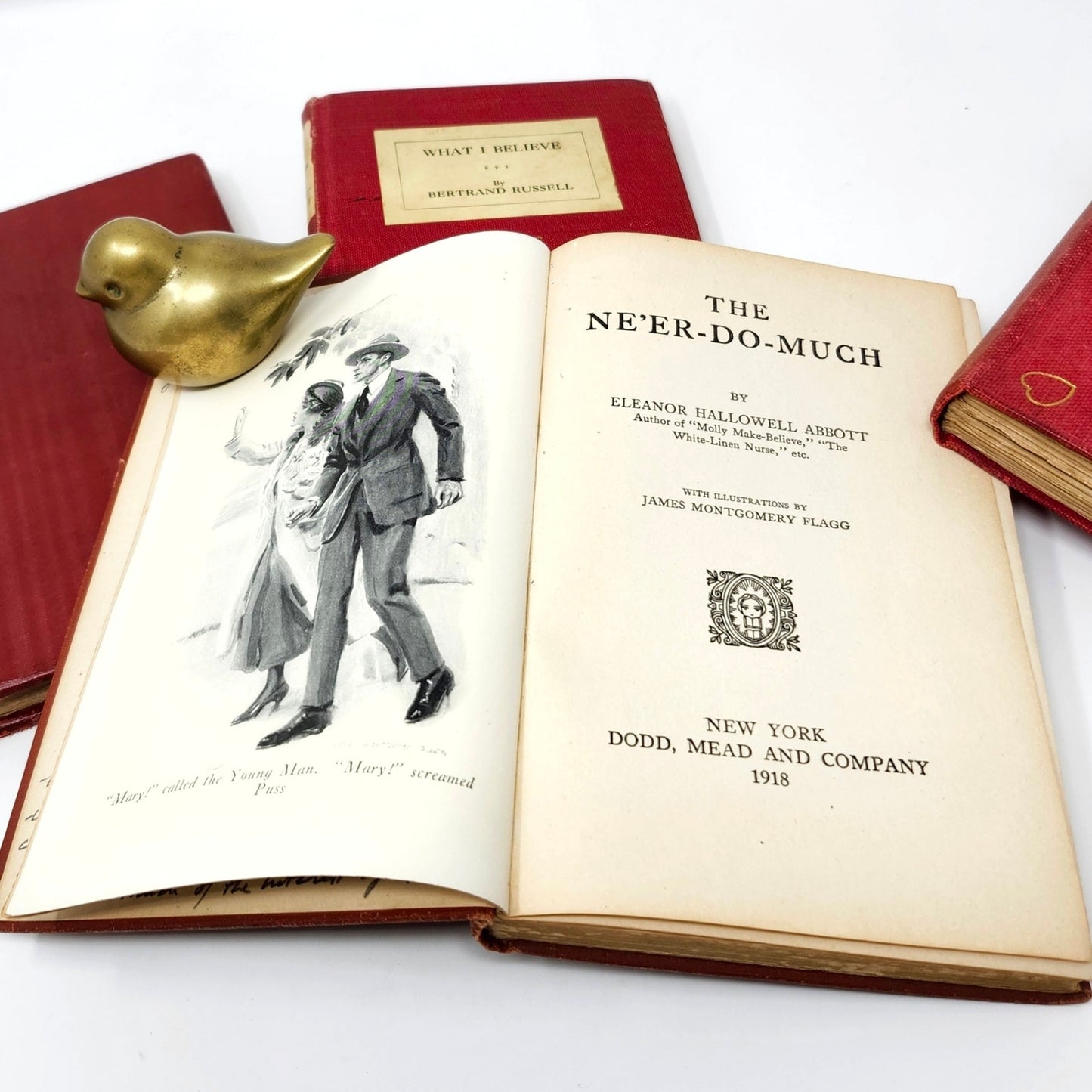Antique Red Book Set of 4 — Ford, Russell, Lamb & Abbott, 1902–1926
