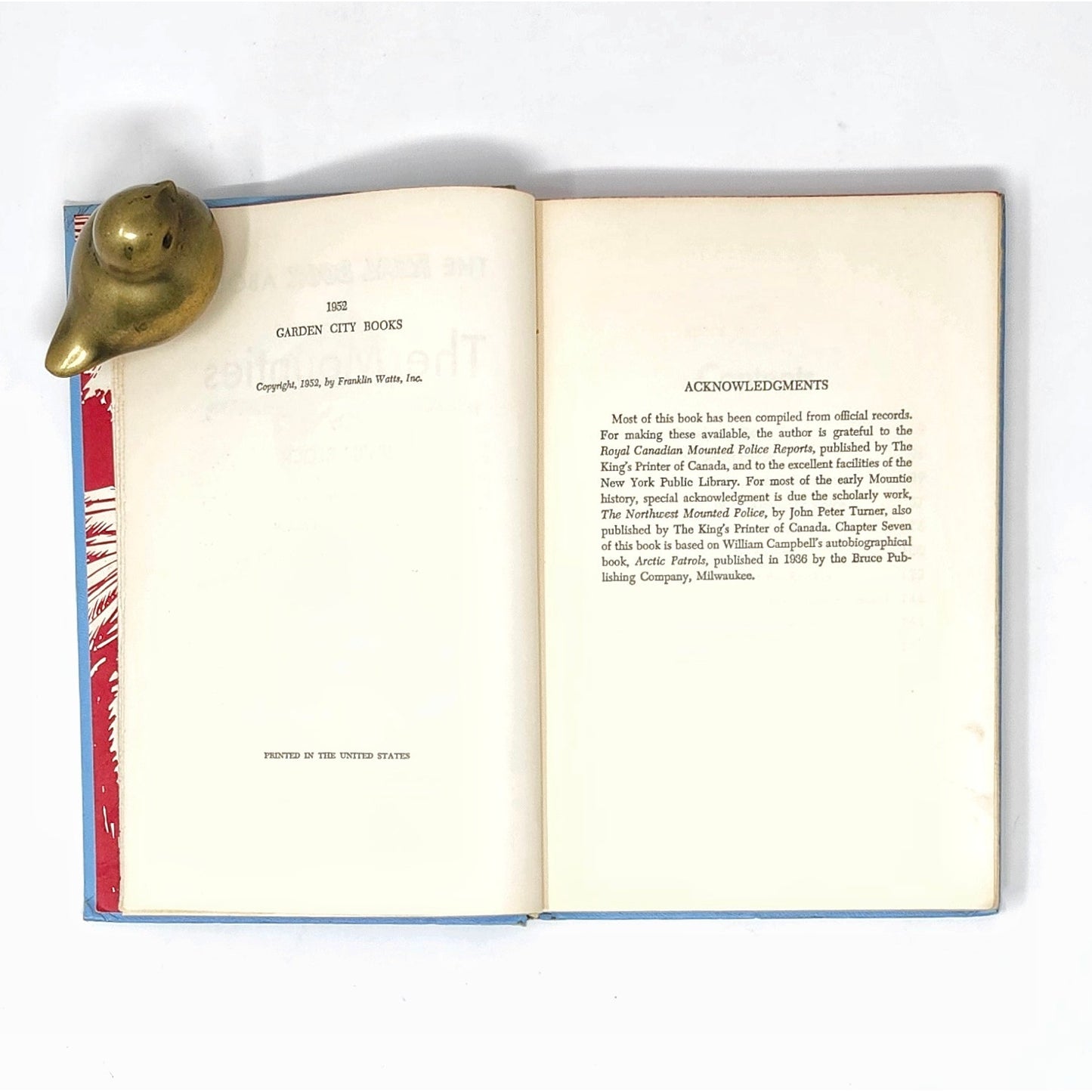 Real Book About The Mounties — Irvin Block, 1952 Vintage HC