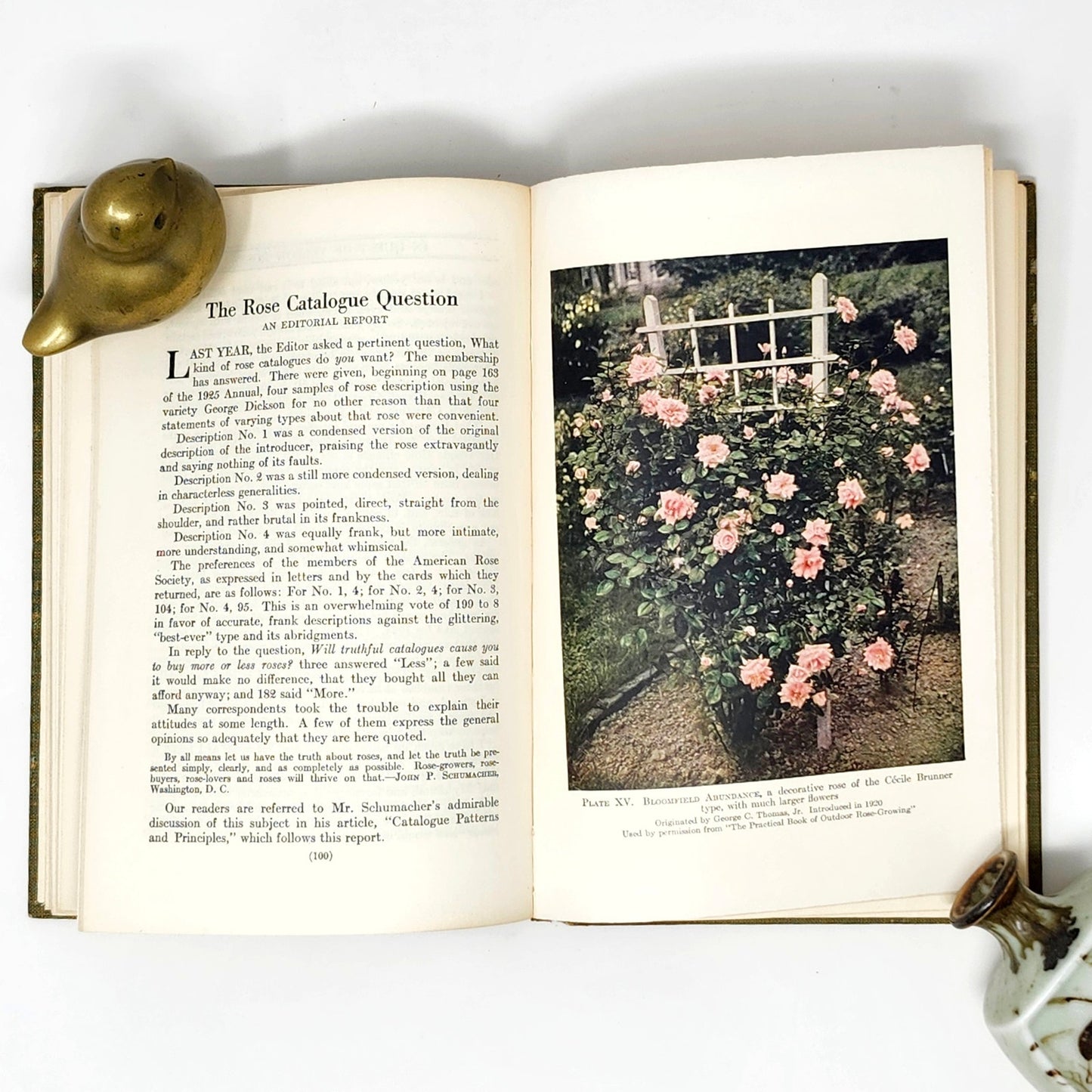 American Rose Annual 1926 — McFarland, Antique Rose Society HC