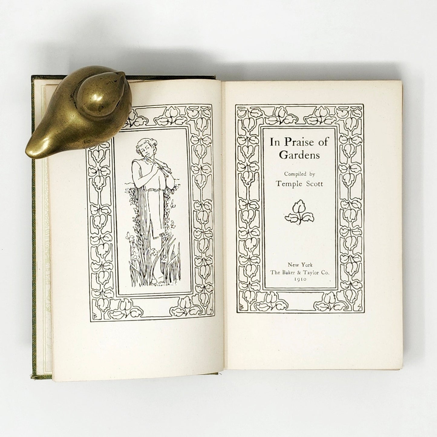 In Praise of Gardens — Temple Scott, 1910 Antique First Edition